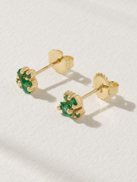 SUZANNE KALAN 18-karat Gold Emerald Earrings