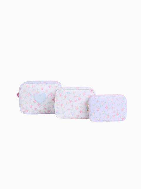 LoveShackFancy STATE x LoveShackFancy Floral Travel Pouch Set