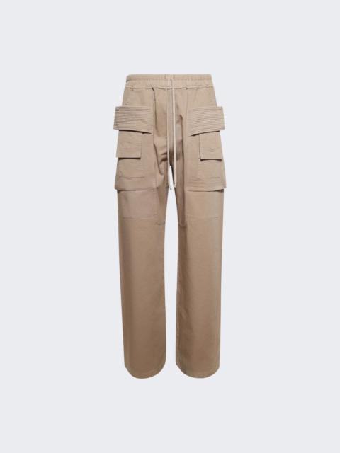 Rick Owens DRKSHDW Creatch Wide Cargo Drawstring Pants Dirty Pearl