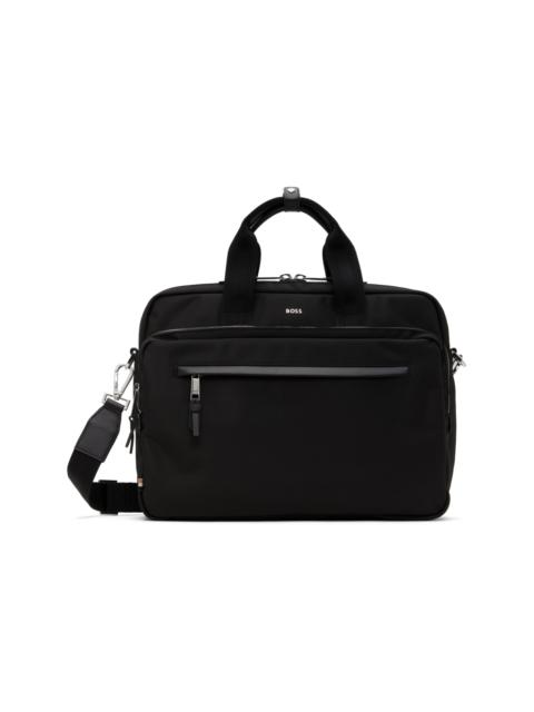 BOSS Black Removable Shoulder Strap Document Briefcase