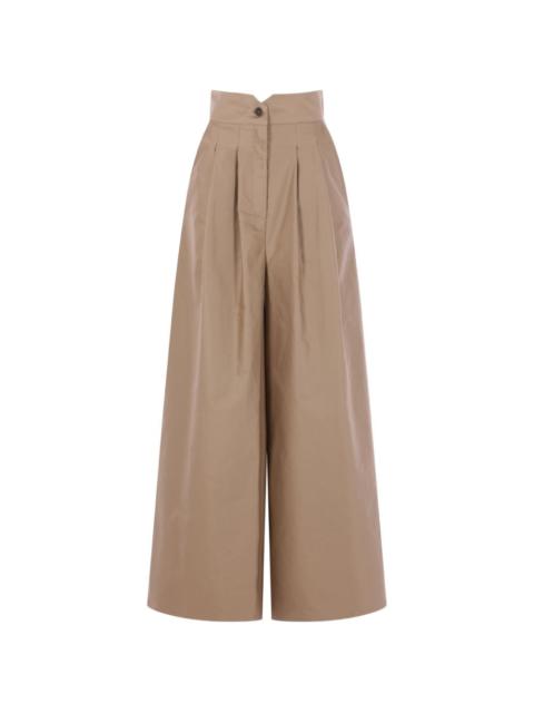 DUŠAN pleated wide-leg trousers