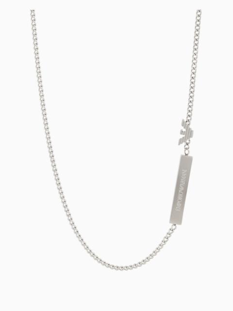 EMPORIO ARMANI STAINLESS STEEL ID NECKLACE