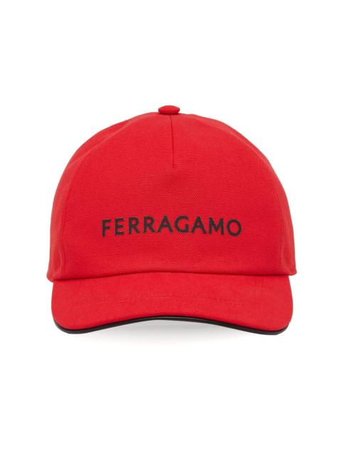 FERRAGAMO logo-print baseball cap