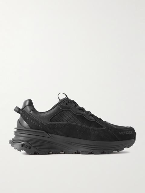 Moncler Lite Runner Suede, Leather and Mesh Sneakers