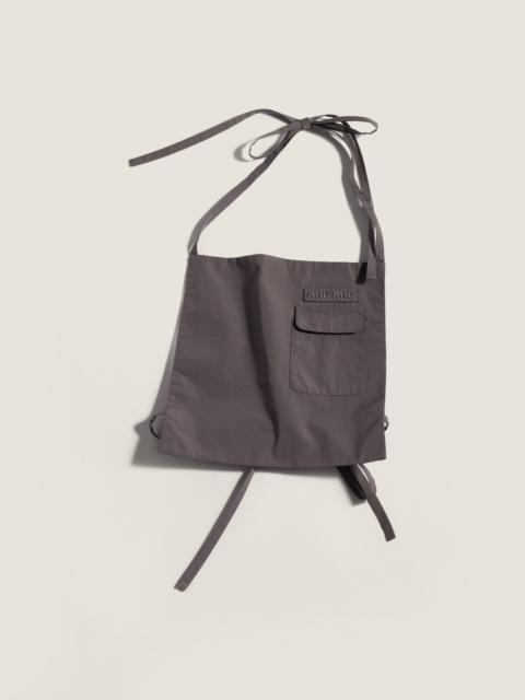 Miu Miu Poplin apron top