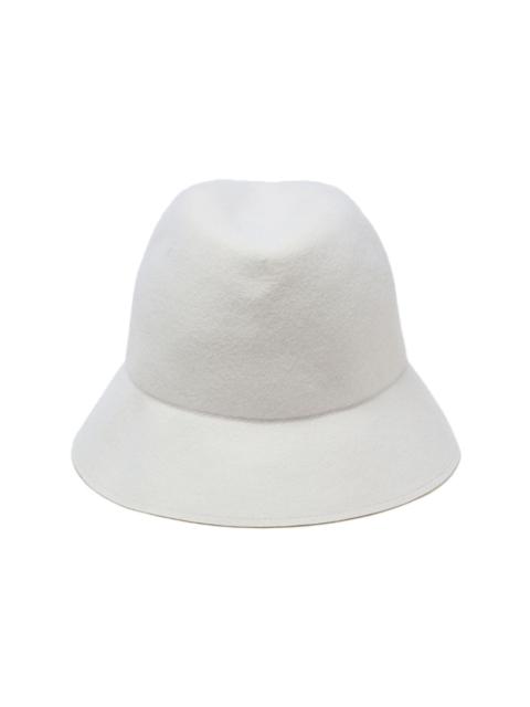 brushed-effect wool bucket hat