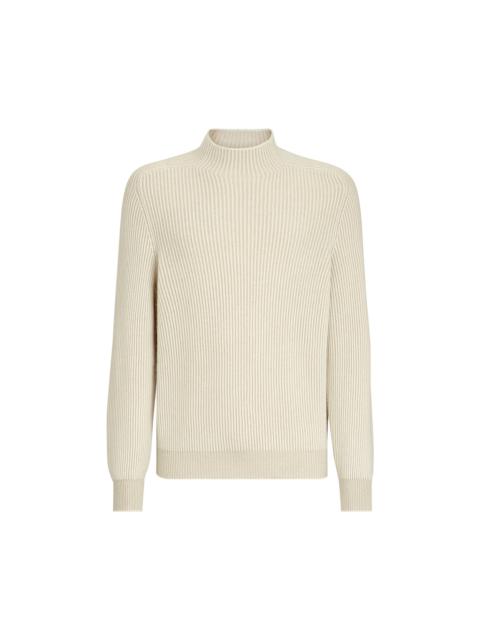 Brunello Cucinelli Cashmere English rib turtleneck sweater