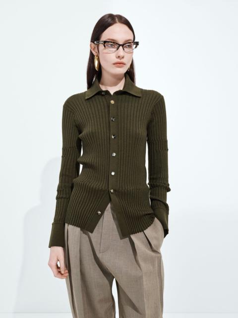 Bottega Veneta Cashmere And Silk Rib Shirt