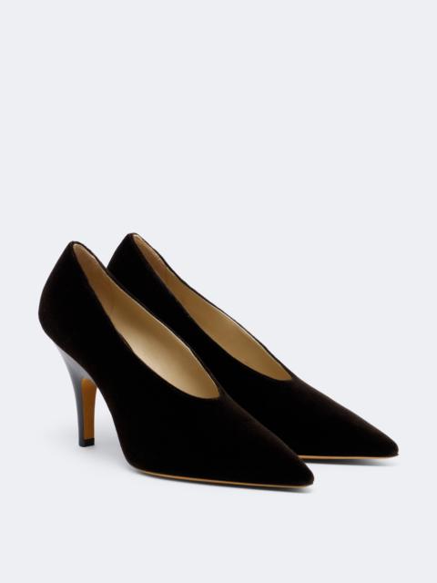LE MONDE BÉRYL Petra velvet pumps