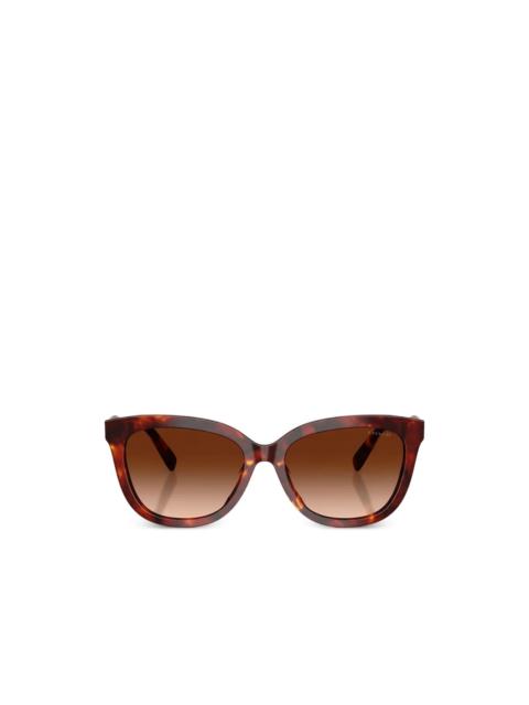 COACH tortoiseshell-effect cat-eye sunglasses