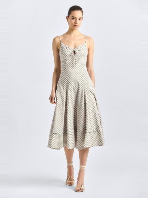DEREK LAM 10 CROSBY SABLE KEYHOLE FRONT DRESS