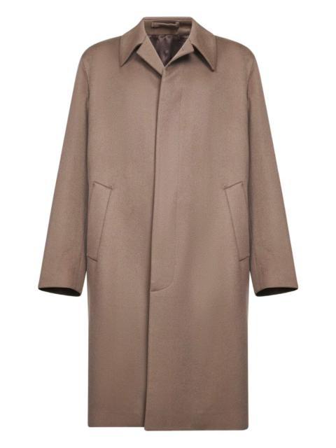 LARDINI notched-collar coat