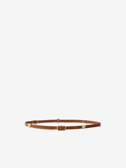 Claudie Pierlot vegetable-tanned leather charm belt