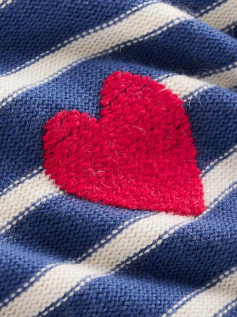BODEN Isa Embroidered Sweater-Delft Blue Hearts