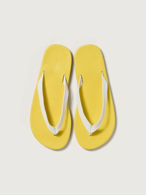 AURALEE SOFT LEATHER FLIP-FLOPS