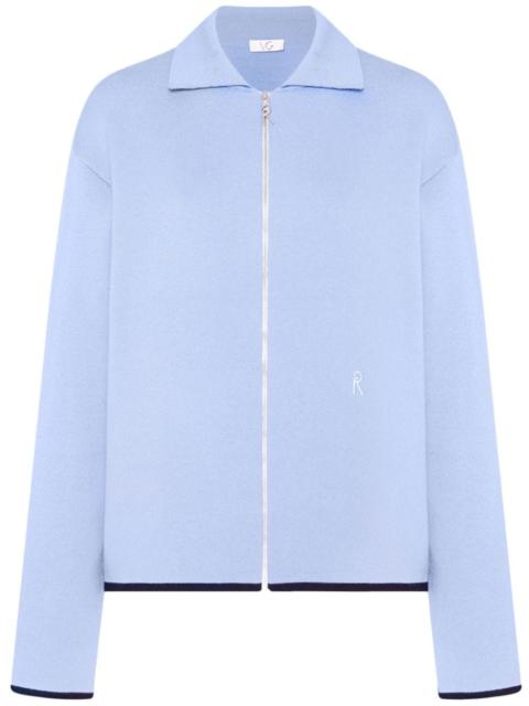 ROSETTA GETTY x Violet Getty logo-embroidered cardigan