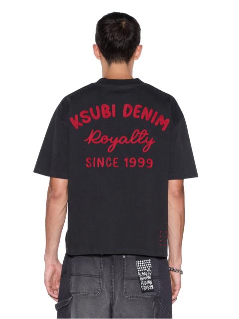 Ksubi MEKANIK HALEN SS TEE CHARCOAL/RED