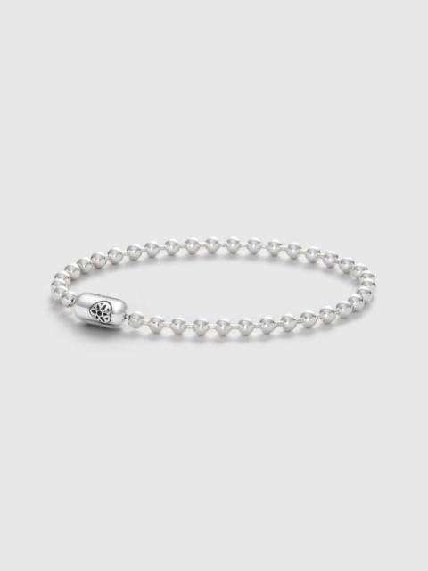 GOOD ART HLYWD Rosette Heart Poplock Bracelet in Sterling Silver