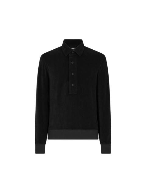 TOM FORD LONG SLEEVE TOWELLING POLO