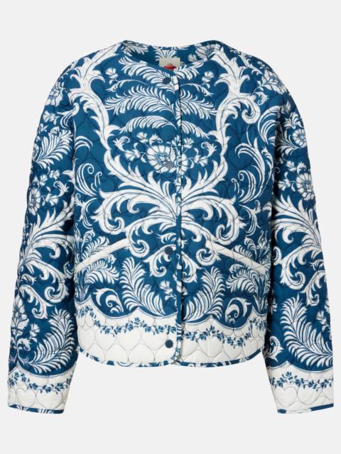 FARM RIO Printed quilted jacket