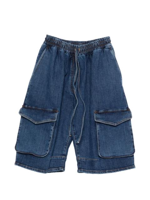 N°21 cargo-pocket drawstring-fastening shorts