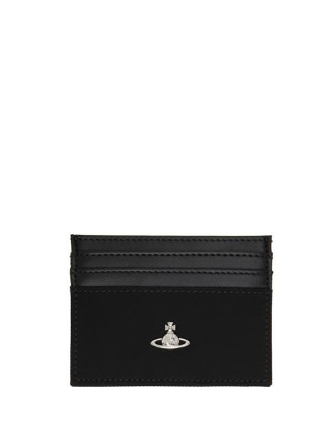 Vivienne Westwood Black Orb Flat Card Holder