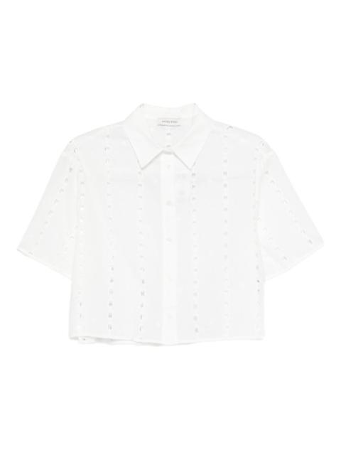 Lincoln button eyelet shirt