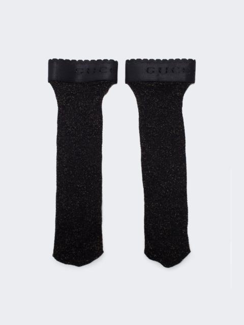 GUCCI GG Lux Socks Black and Ivory