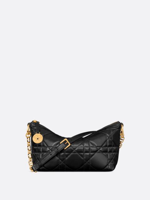 シンプルエレガント☆Dior Diorstar ホーボーバッグ Diorstar Hobo Bag with Chain Blue Dior Oblique Jacquard | DIOR