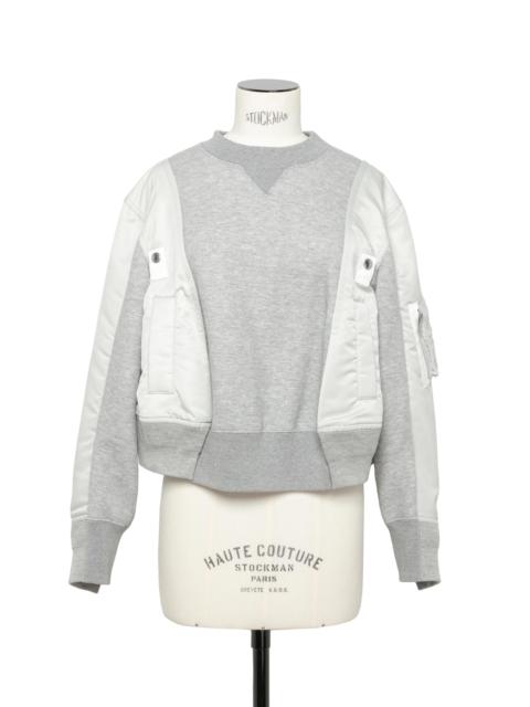 sacai Nylon Twill x Sponge Sweat Pullover