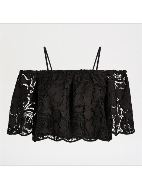 Sam Edelman Ruffle Off-The-Shoulder Top