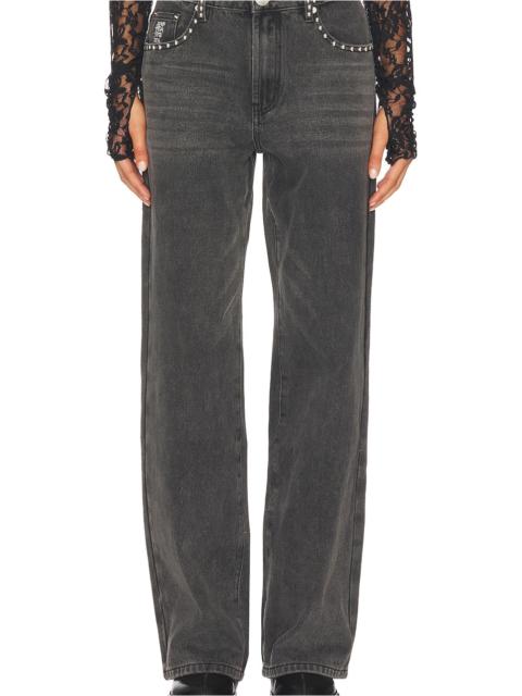 ONE TEASPOON Jackson Mid Waist Wide Leg Jeans