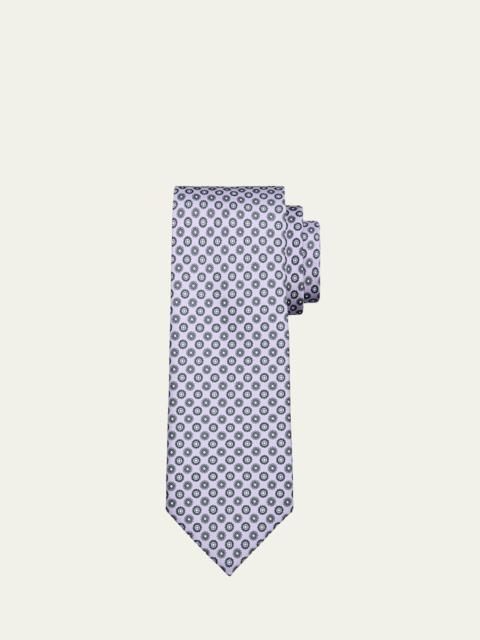 Brioni Men's Micro-Medallion Silk Tie