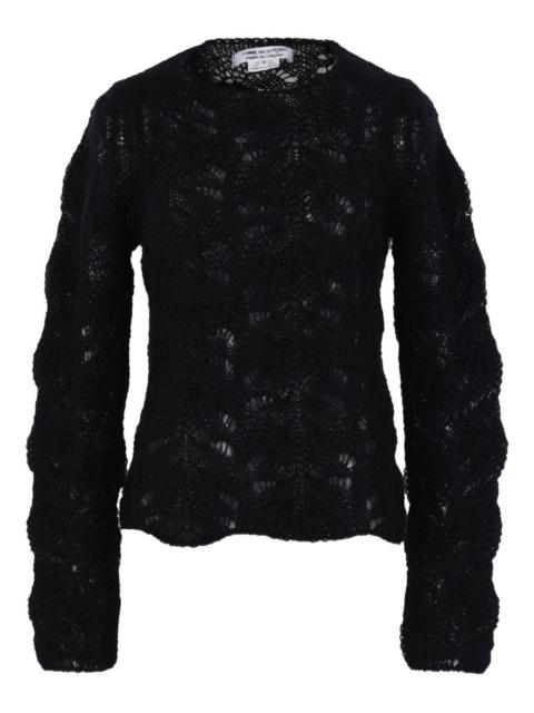 Comme Des Garçons open-work long-sleeve sweater