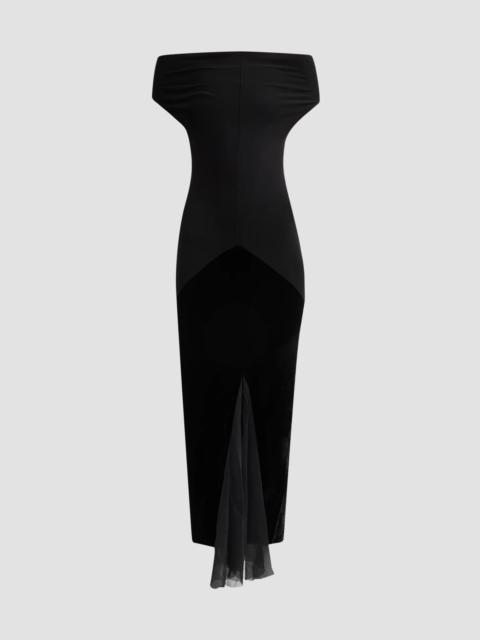 Rick Owens Women's Sliced Midi Dress - Black