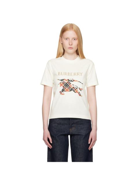 Burberry White Large Logo T-shirt
