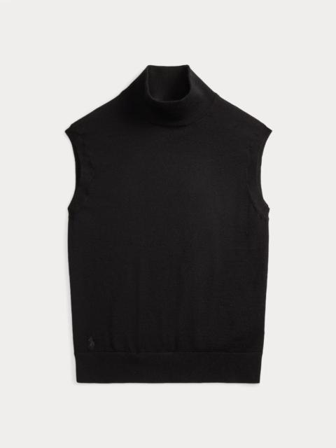 Polo Ralph Lauren Wool Turtleneck Sleeveless Sweater
