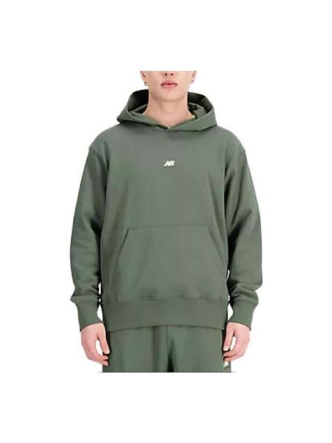 New Balance Athletics Remastered Graphic French Terry Hoodie 'Deep Olive Green' MT31502-DON