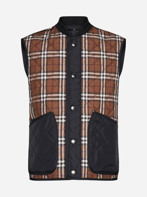 Burberry Weaverton check nylon vest