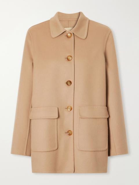 Valentino Wool and cashmere-blend coat Camel