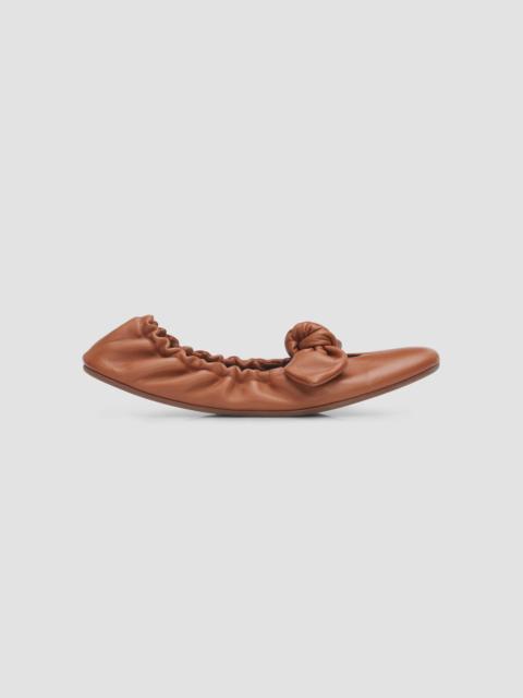 Zimmermann Women's Carousel Leather Ballerina Flats - Caramel