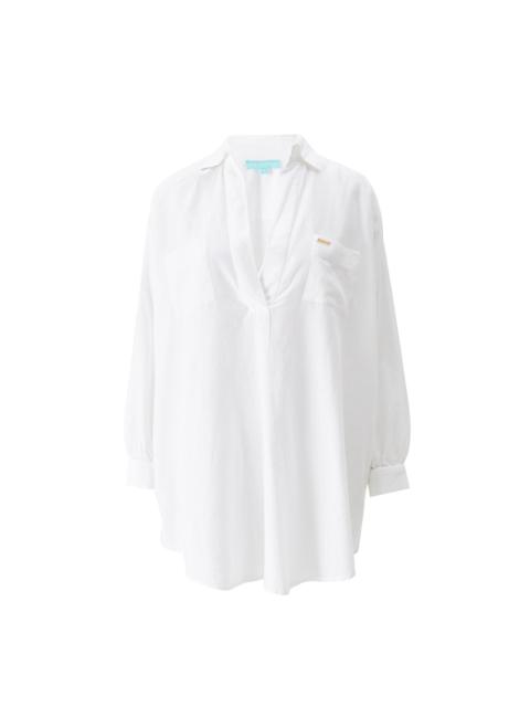 MELISSA ODABASH TRIXIE WHITE KAFTAN