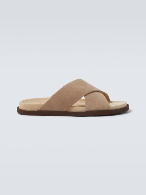 Brunello Cucinelli Suede slides