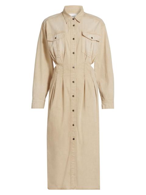 Isabel Marant Étoile Women's Nolwen Cotton Midi-Shirtdress - Beige