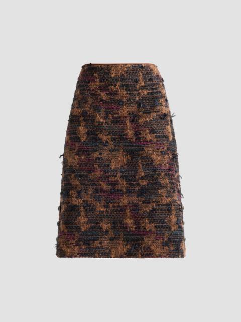 KOBI HALPERIN Women's Olsen Tweed Knee-Length Skirt - Brown Multi