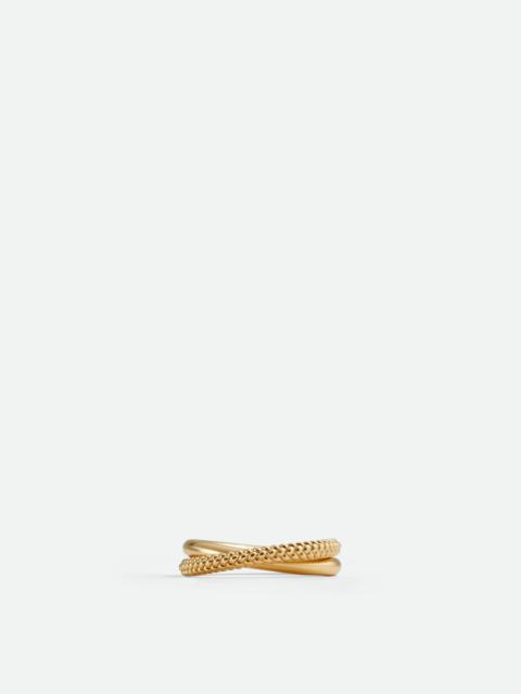 Bottega Veneta Intreccio Interlocking Double Ring