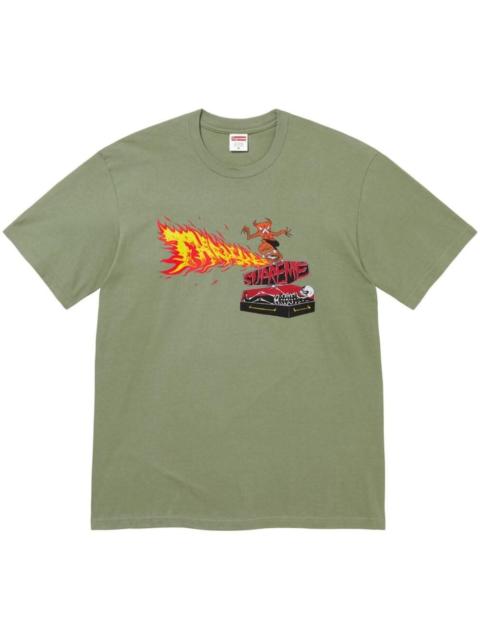 x Thrasher Back Tail "Green" T-shirt