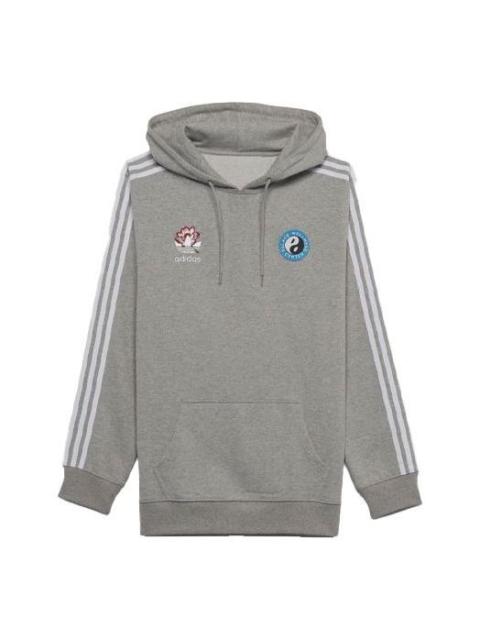 PALACE Palace X Adidas originals Graphic Hoodie 'Grey' HB9138