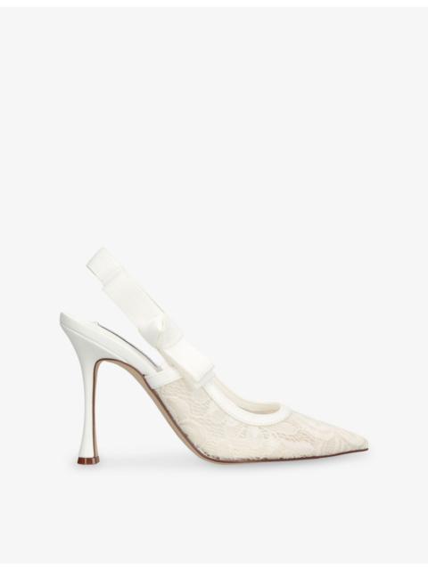 STEVE MADDEN Brylie-L Lace Slingbacks