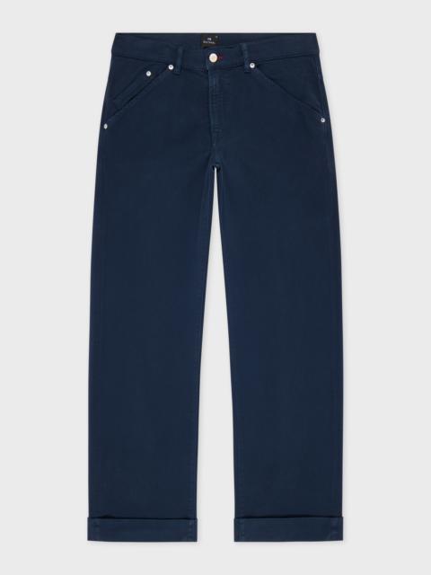 Paul Smith Relaxed-Fit Navy Garment-Dyed Jeans